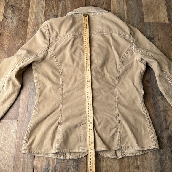 Levi's Corduroy Jacket Women's Size Large Beige Western Cowboy Buttons Down 5478 - Picture 6 of 11